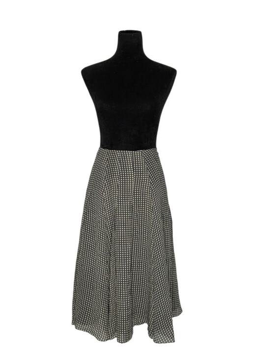 Jones New York Dresses & Skirts - Jones New York 100% Silk Midi Skirt A Line Geometric Print Lined Womens 12